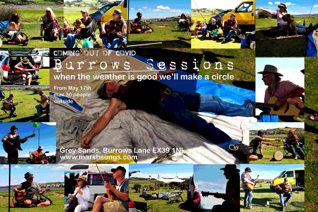 Paul March Songs leads sessions on Northam Burrows